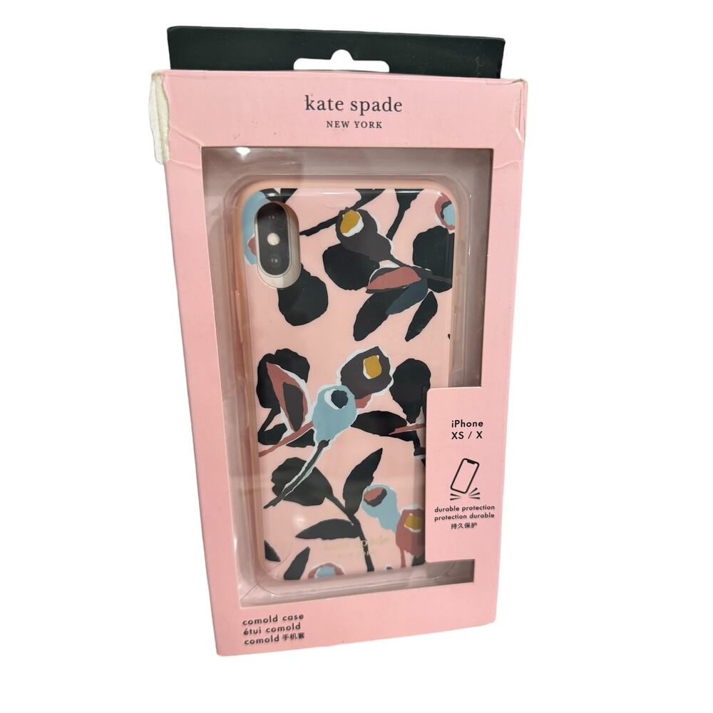 Kate Spade New York Paper Rose iPhone XS/X Case, Pink Multi (Damaged Box)